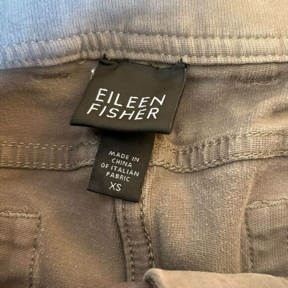 Eileen Fisher Cotton Stretch Chino Pants Bootcut Taupe Gray Womens Size XS - Picture 4 of 9